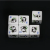 (White) Panda Dice | Printed d6 Dice Featuring Fantasy Animal Numbered