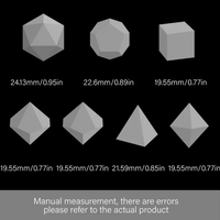 Random Liquid Core Dice 7-Dice Set | Resin Dice w/Liquid Glitter Inside