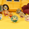 Random Liquid Core Dice 7-Dice Set | Resin Dice w/Liquid Glitter Inside