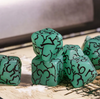 Jade Crackle Nexus: 7-Dice RPG Set