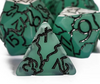 Jade Crackle Nexus: 7-Dice RPG Set