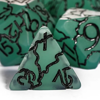 Jade Crackle Nexus: 7-Dice RPG Set