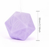 2x Dice Candle | 55mm Candle Dice with Carton Packaging (Purple/Green)