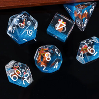 The Enchanted Kitty Cat Dice Set | 7-Dice DND Feline Themed Dice