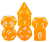 Sunburst Orange Semi-Opaque Acrylic 7-Dice Set - Perfect Starter Kit for RPG Enthusiasts