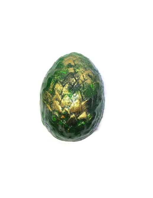 Green Dragon Egg Soap with Hidden 7-Piece Dice Set