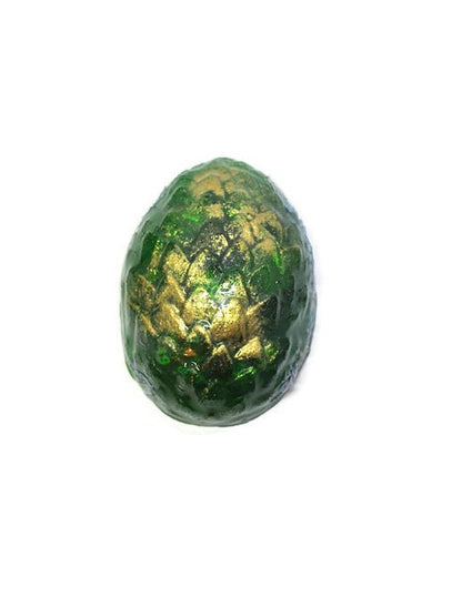 Green Dragon Egg Soap with Hidden 7-Piece Dice Set