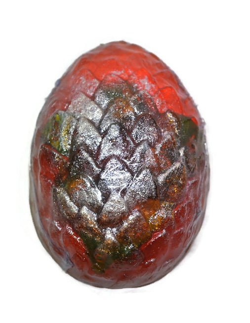 Orange Dragon Egg Soap with Hidden 7-Piece Dice Set