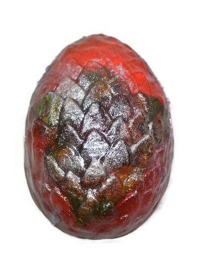Orange Dragon Egg Soap with Hidden 7-Piece Dice Set
