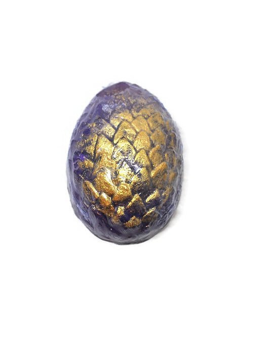 Purple Dragon Egg Soap with Hidden 7-Piece Dice Set