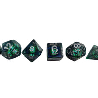 Dragon Eye Dice Set (blue/green)