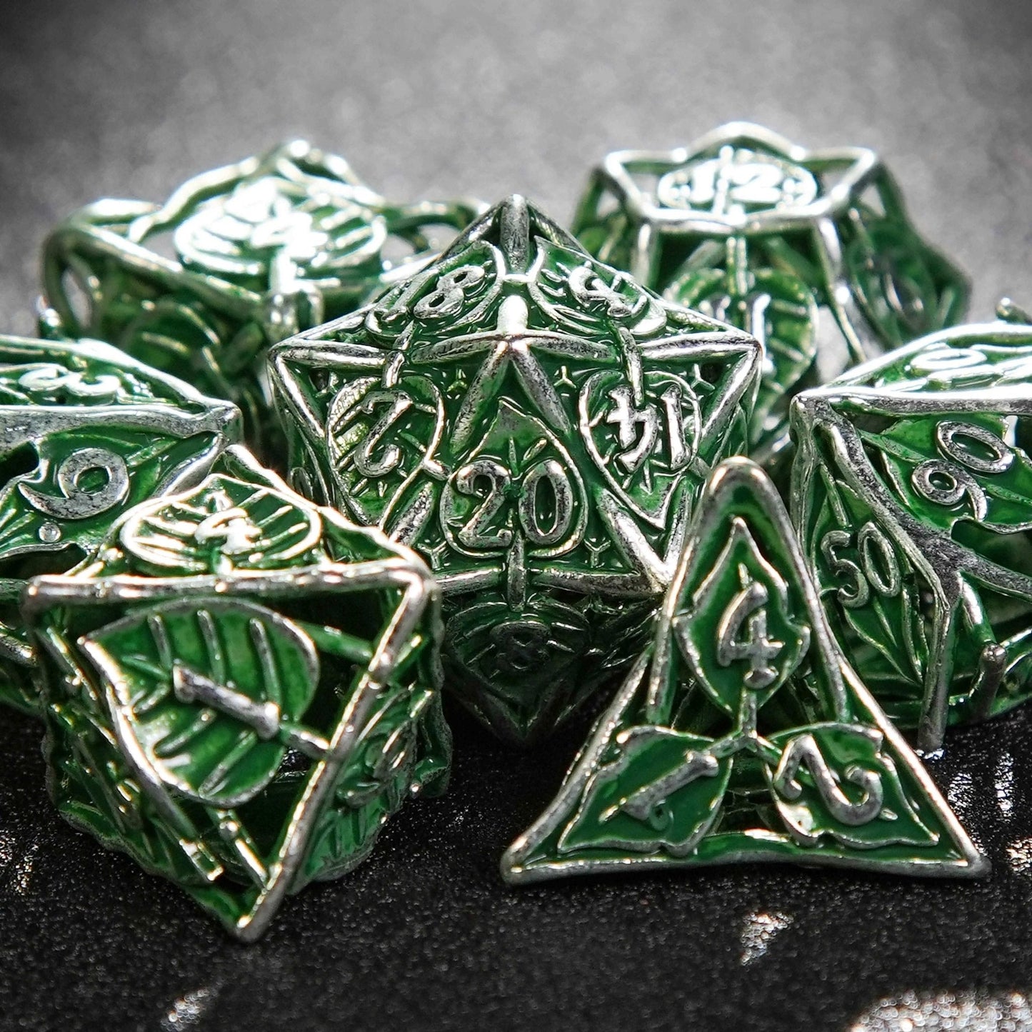 Dragon Pride dice set + green