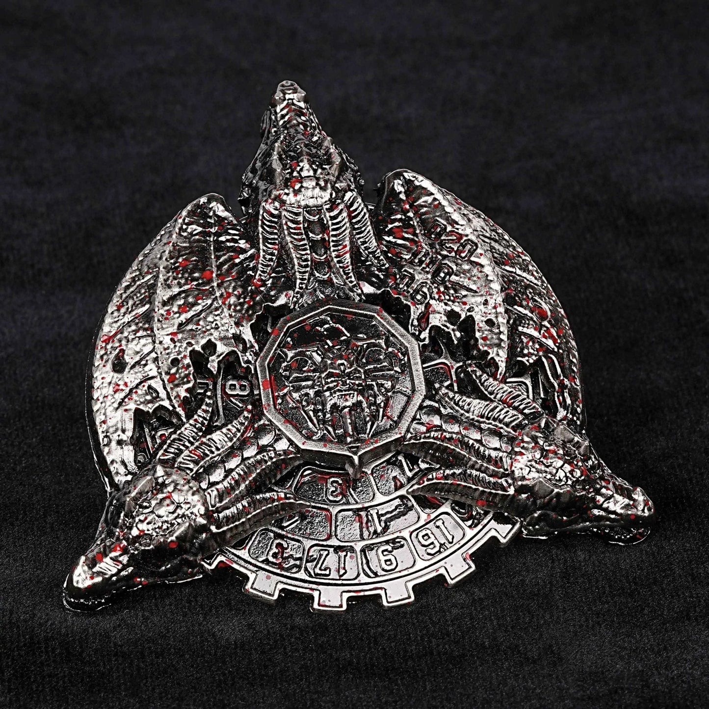 Dragon Wing Blood Badge - Cool Fidget Spinner Metal DND Dice Set