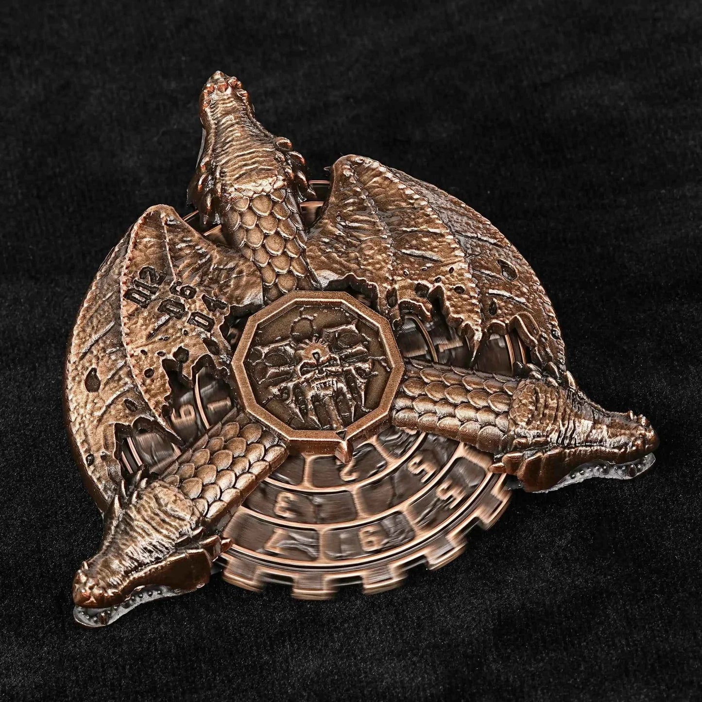 Dragon Wing Blood Badge - Cool Fidget Spinner Metal DND Dice Set
