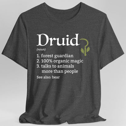 Druid Class Definition T-Shirt – Funny DnD Definition Tee