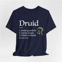 Druid Class Definition T-Shirt – Funny DnD Definition Tee