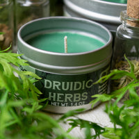 Druidic Herbs Gaming Candle