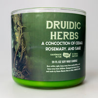 Druidic Herbs Gaming Candle