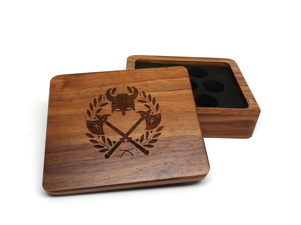 Battle Helmet Wooden Dice Box