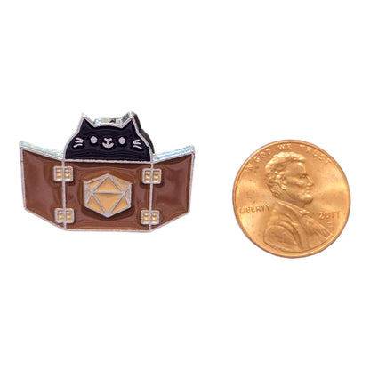 Dungeon Master Cat Enamel Pin