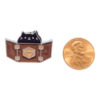 Dungeon Master Cat enamel pin