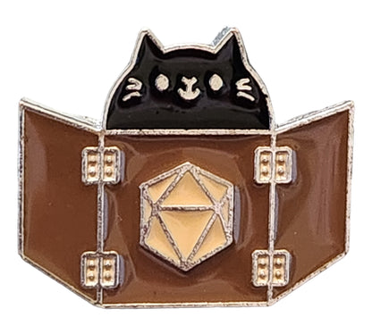 Dungeon Master Cat Enamel Pin