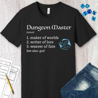 Dungeon Master Definition T-Shirt – Funny DnD DM Definition Tee
