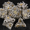 dungeons and dragons silver shaped dragon head metal hollow dice set