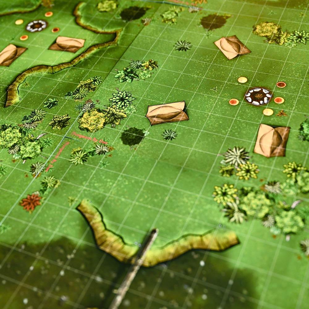 Forbidden Forest Modular Terrain Tiles - 20 Double-Sided Tabletop Maps for D&D
