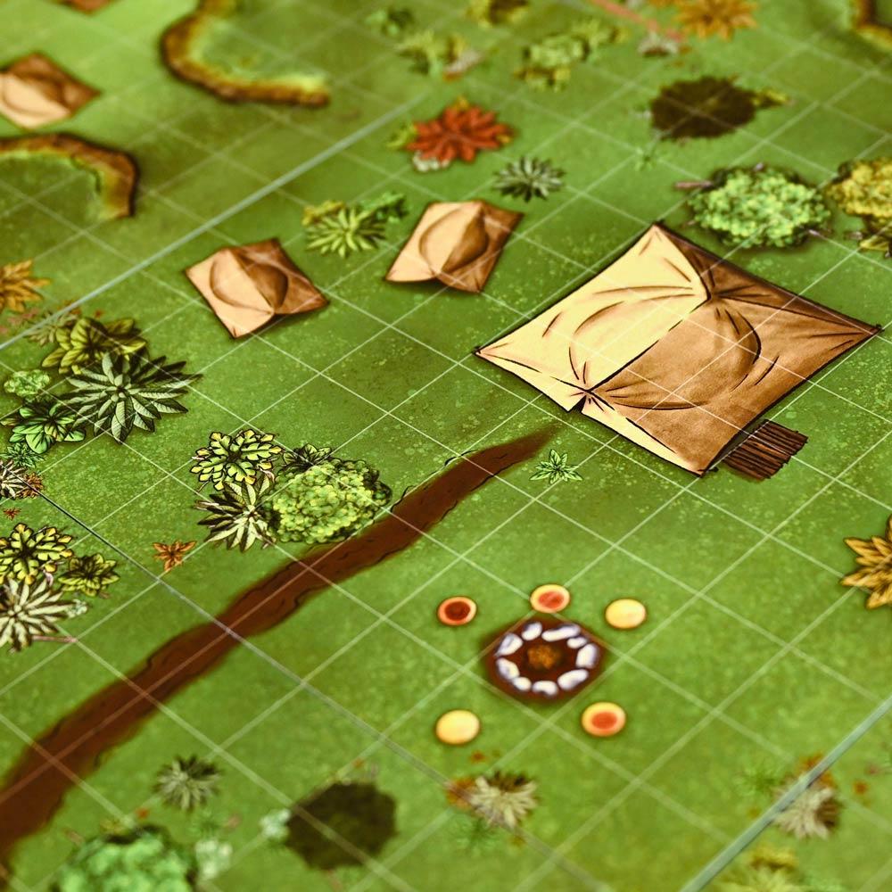 Forbidden Forest Modular Terrain Tiles - 20 Double-Sided Tabletop Maps for D&D