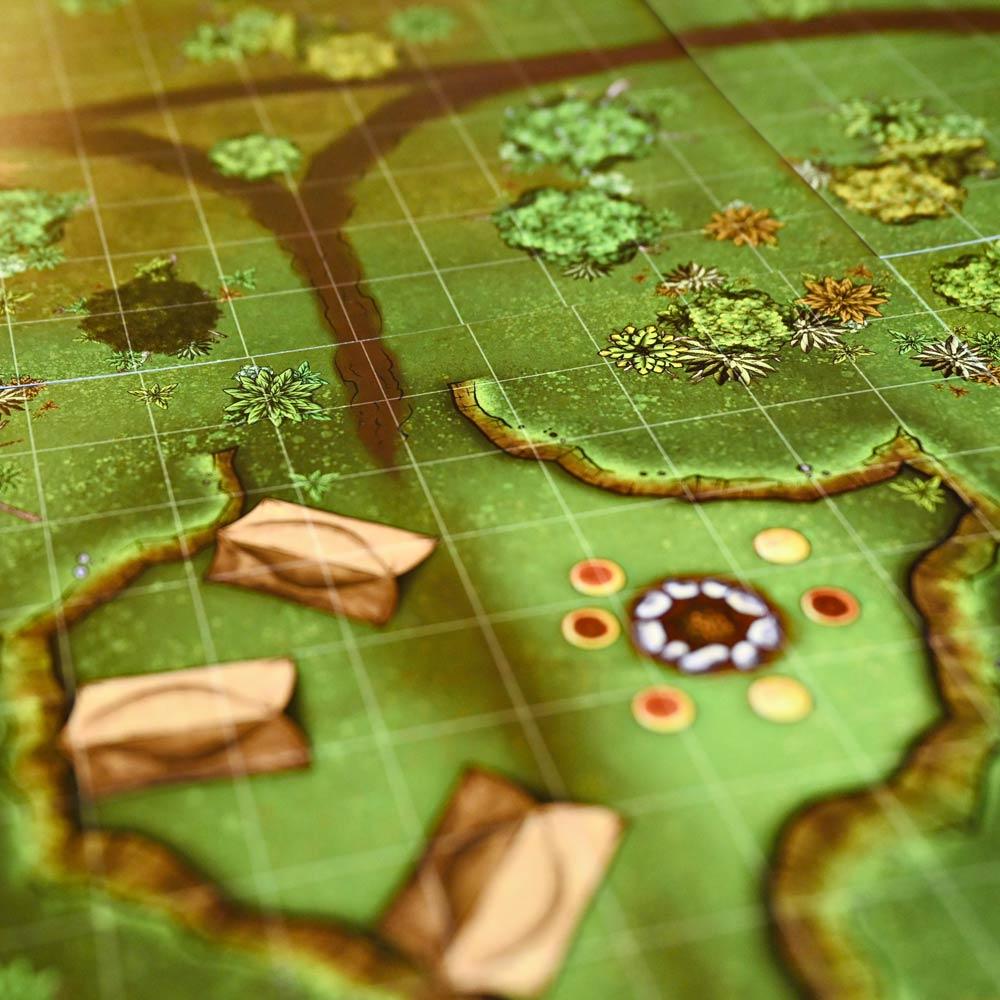 Forbidden Forest Modular Terrain Tiles - 20 Double-Sided Tabletop Maps for D&D