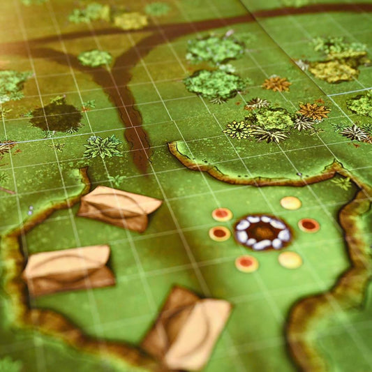 Forbidden Forest Modular Terrain Tiles - 20 Double-Sided Tabletop Maps for D&D