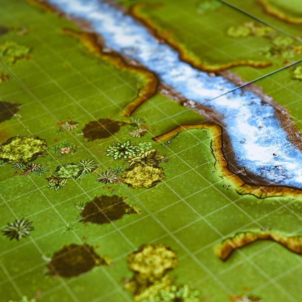 Forbidden Forest Modular Terrain Tiles - 20 Double-Sided Tabletop Maps for D&D