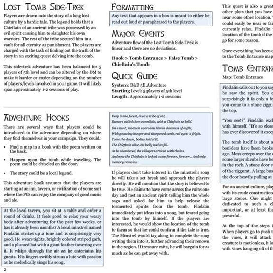 Lost Tomb Side-Trek