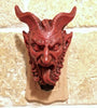 Krampus Nightlight, Hand Painted Resin Sculpture | Gothic Demon Night Light |  Krampus Xmas Devil Lighting for Gothic Fantasy Home Decor