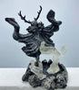 Witch’s Sabbath: Morgan Le Fay Statue, Hand Painted Resin Sculpture | Pagan Folklore Pagan Goddess Figurine | Witchy Art for Gothic Decor