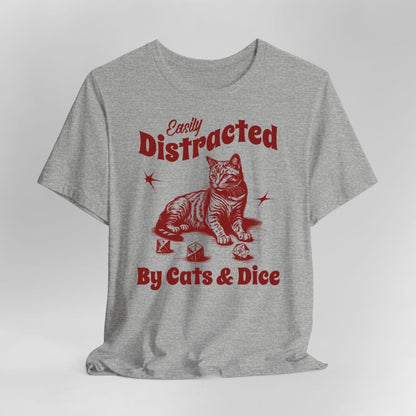 Easily Distracted By Cats & Dice Shirt