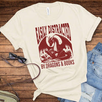 Easily Distracted by Dragons & Books Shirt