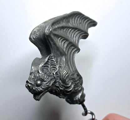 Vampire Bat Corkscrew, Hand Painted Resin | Gothic Vampire Barware | Unique Bat Cork Screw |Dark Fantasy Gothic Wine and Barware Gift