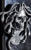 Medusa Skull Wall Plaque, Hand Painted Resin Sculpture | Mythic Gothic Wall Art | Medusa Skull Plaque for Gothic and Fantasy Home Decor
