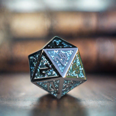 Elder Runes Midnight Dance Metal Dice Set