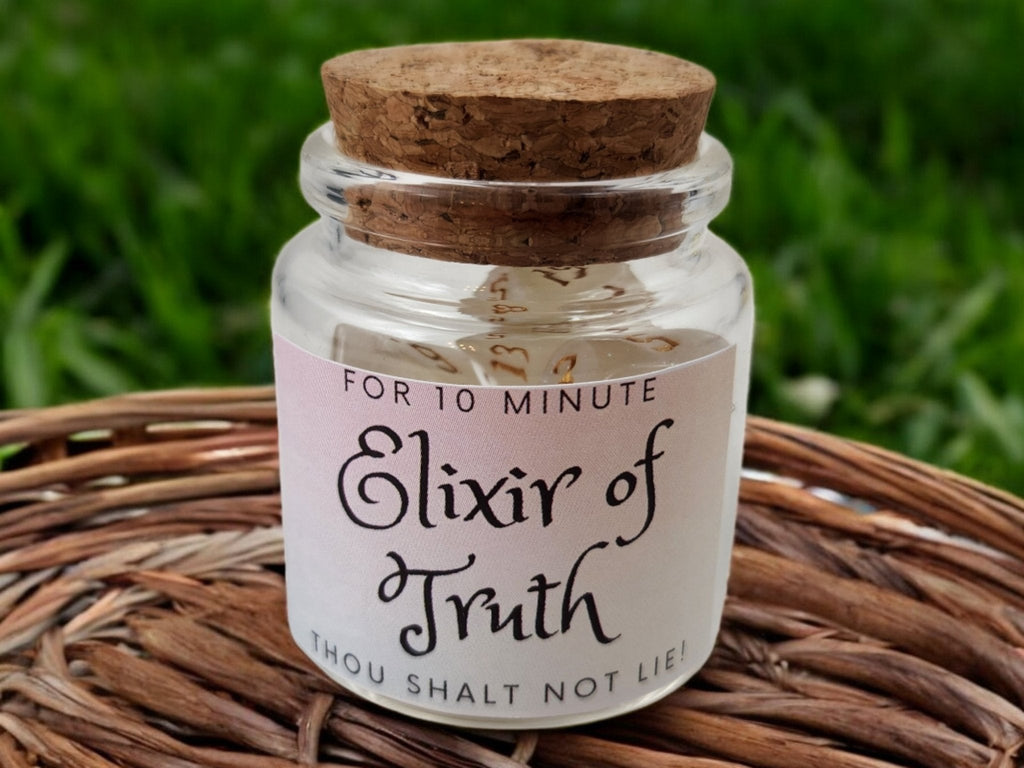 Elixer of Truth dice jar potion