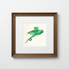 Emerald Dragon Marginalia Fine Art Print Archival Decor
