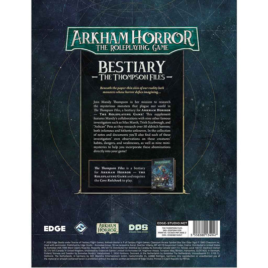 Arkham Horror RPG: The Thompson Files