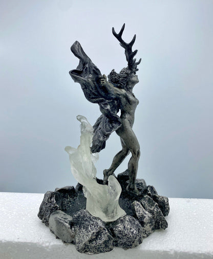 Witch’s Sabbath: Morgan Le Fay Statue, Hand Painted Resin Sculpture | Pagan Folklore Pagan Goddess Figurine | Witchy Art for Gothic Decor