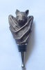 Fruit Bat Wine Stopper, Hand Painted Resin Sculpture | Gothic Art Barware| Mythical Bat Bottle Stopper, Fantasy Gothic Wine and Barware Gift
