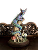 Tatzelwurm/ Dragon Cat Statue, Full Color Resin Sculpture | Mythical Creature Figurine | Unique Legendary Cat Figurine. Fantasy Art Decor