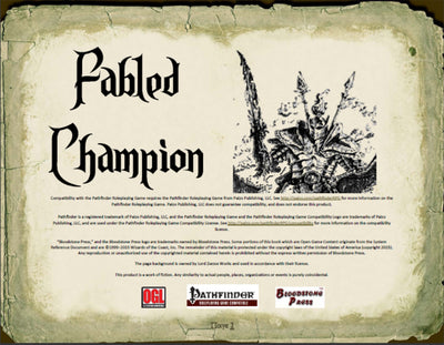 Fabled Champion (d20)