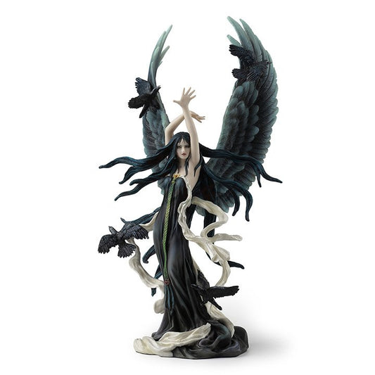 Faery of Ravens Figurine - Nene Thomas Dark Fairy Polystone Statue