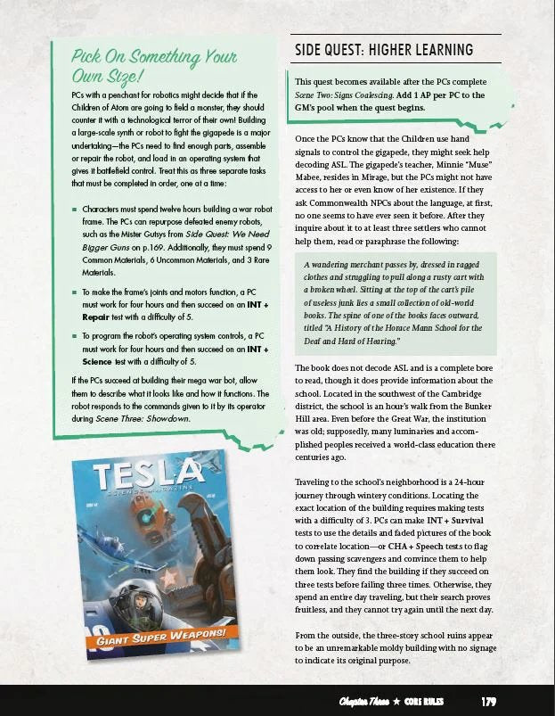 Fallout: The Roleplaying Game Winter of Atom
